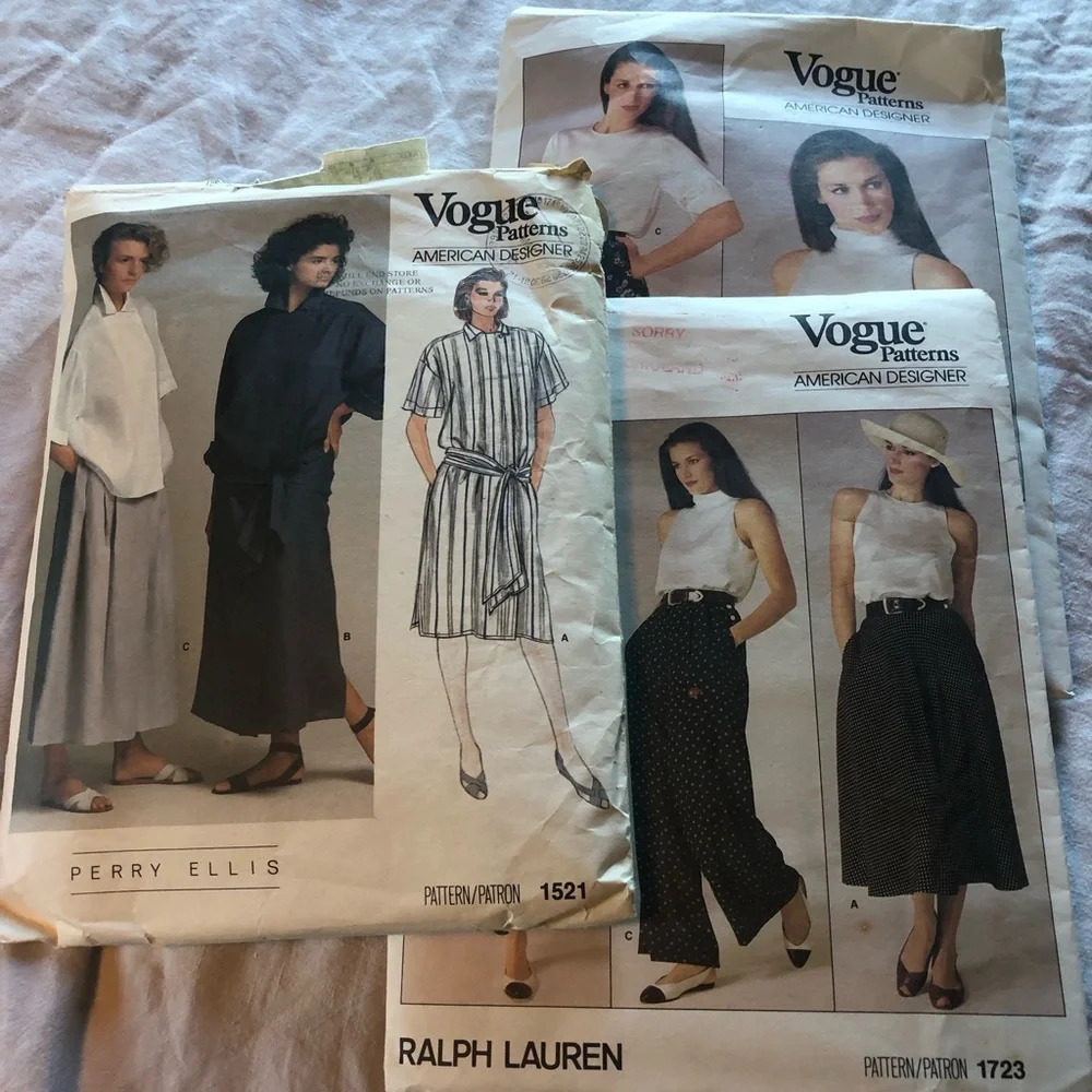 Vintage Vogue 1985 Ralph Lauren patterns 10